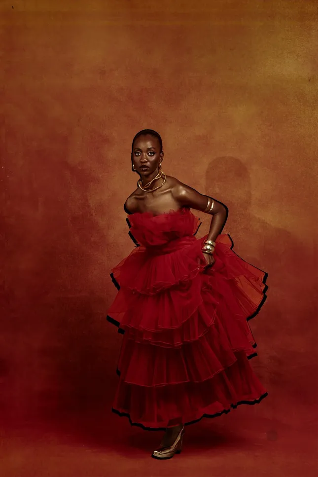Lady in textures