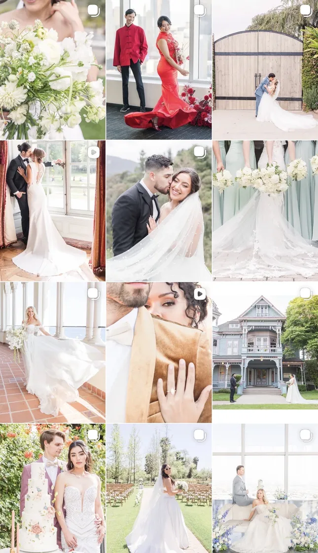 Social Media Management For Wedding Photographer