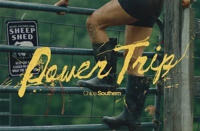 POWER TRIP titlecard design for Chloe Southern