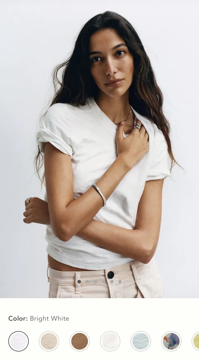 White Tee Rollout for Anthro EComm