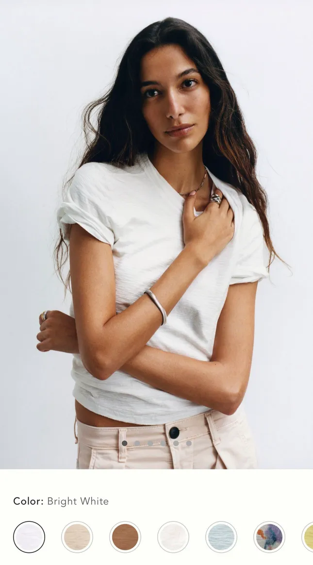 White Tee Rollout for Anthro EComm