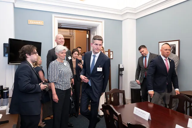 Political coverage embedded with delegation for photojournalism style coverage