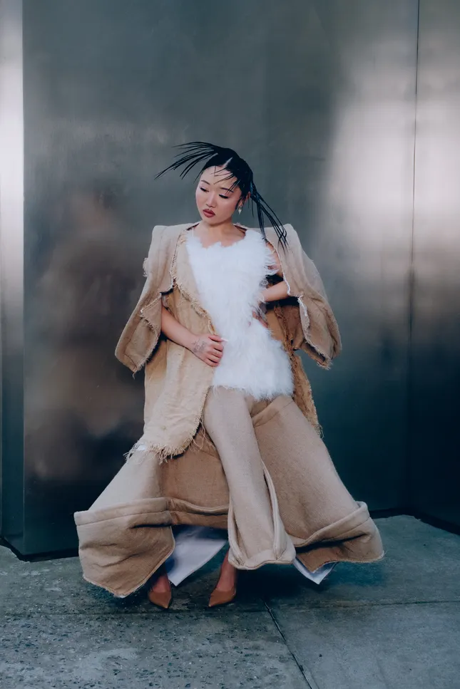 Jess Xu in Commes Des Garçons