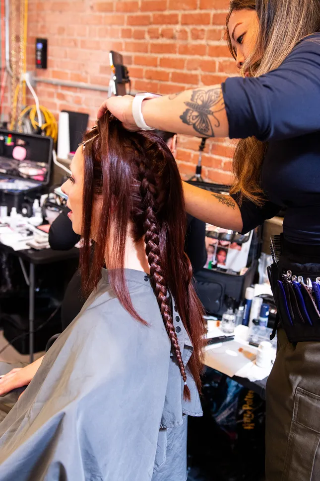 BTS Hair Styling for Shop Redemption Fashion Show