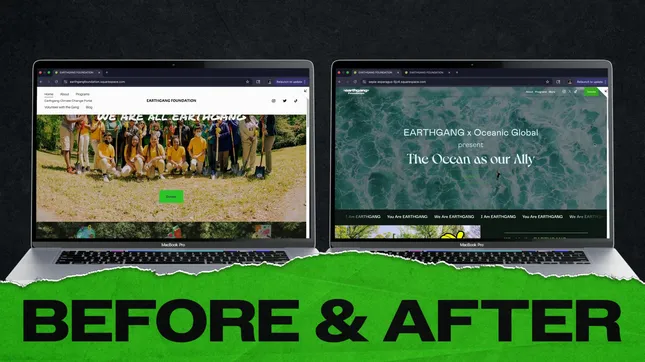 Earthgang Foundation Web Design