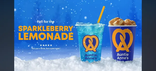 AUNTIE ANNE'S SPARKLEBERRY LEMONADE