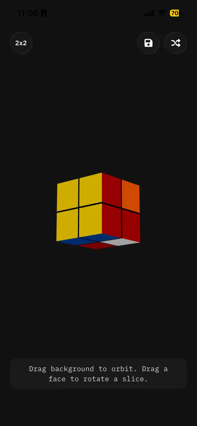 WebGL Rubik’s cube app
