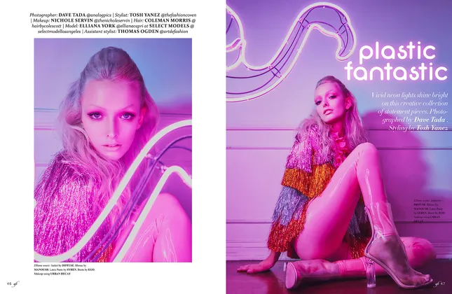 Plastic Fantastic editorial for AFI Magazine