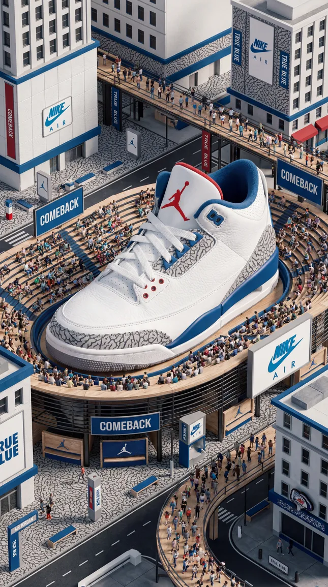 AIR JORDAN III TRUE BLUE / R&D // EDITORIAL