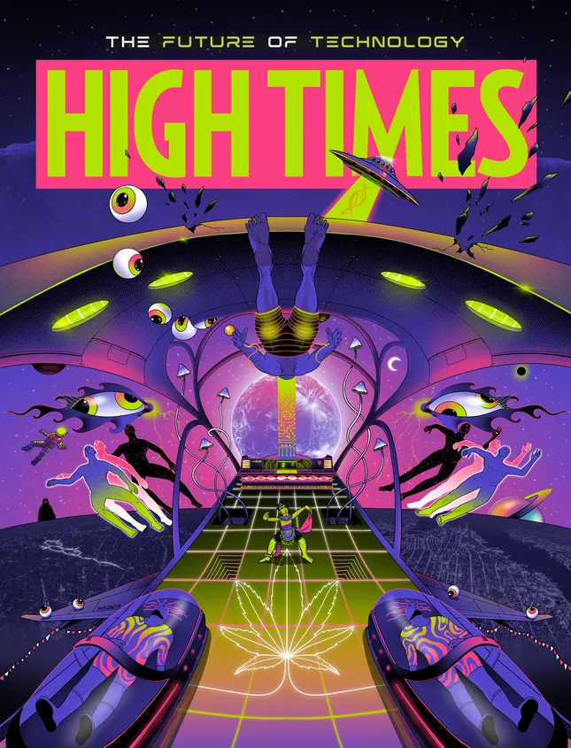 High Times Magazine Back Cover Art