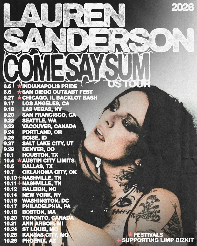 Lauren Sanderson Tour Posters