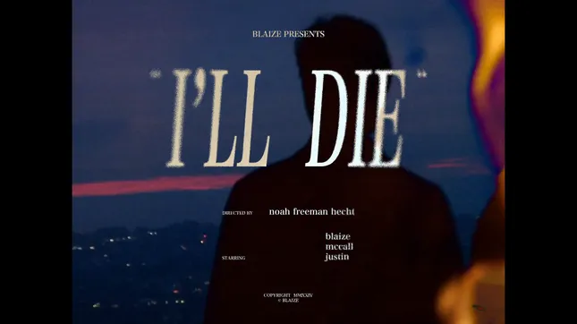 Blaize Jenkins – "I'll Die" VHS Music Video
