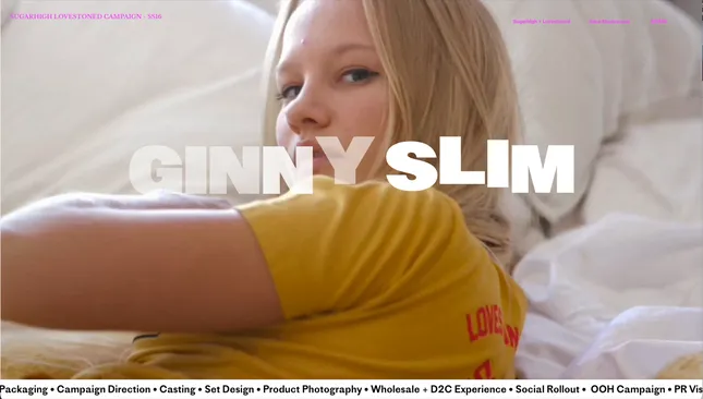 Website - portfolio with motion elements