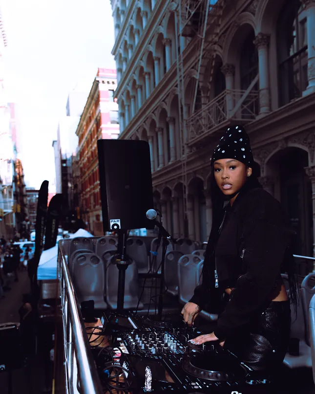 Purple brand NYFW Block party