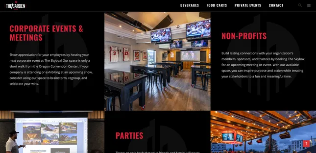 The Garden Tavern Website
