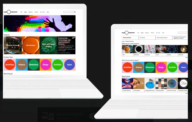 Exploratorium Website Overhaul