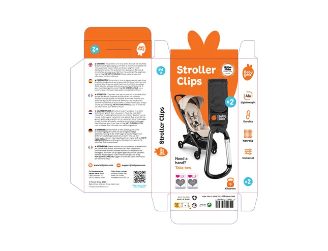 Packaging for Stroller Clips