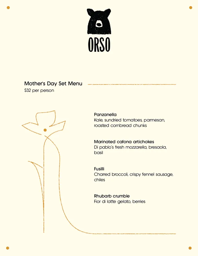 ORSO Menu Design