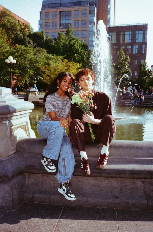 Jack Wolfe and Morgan Dudley for Hadestown the Musical on Broadway