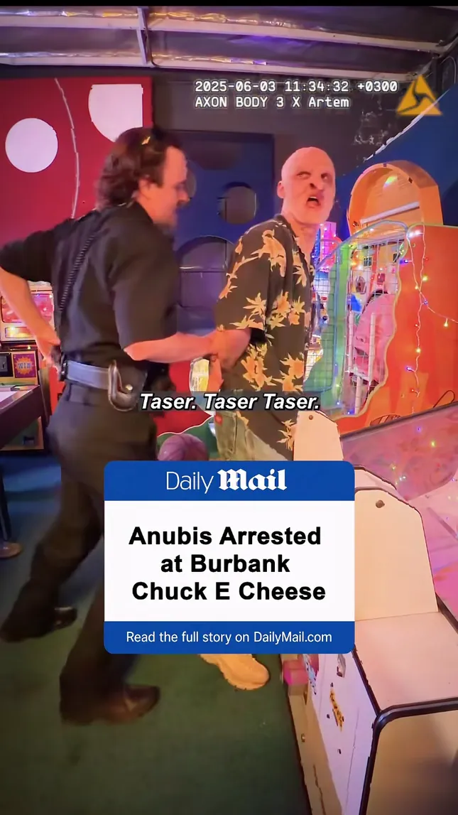 Anubis goes to Chuck E. Cheese
