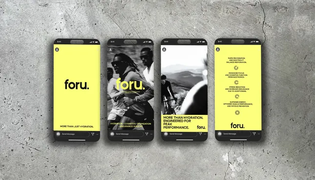 Brand identity design for Foru.
