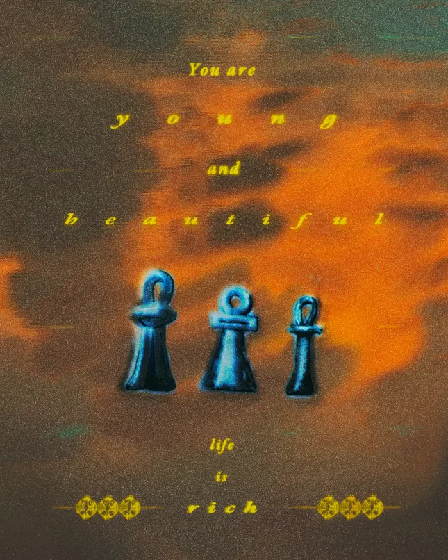 "Life Is Rich Poster Design"