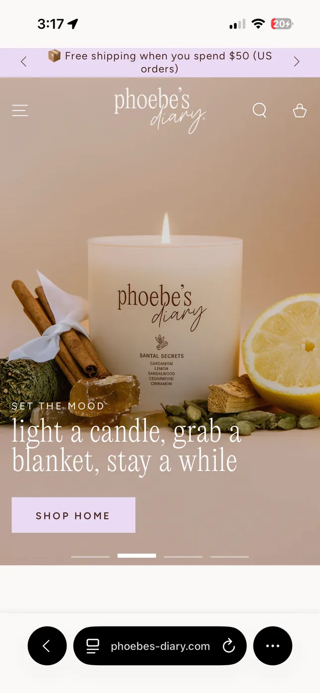 Phoebe’s Diary E-Commerce