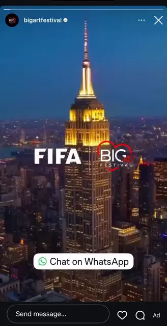 FIFA BIG ART FESTIVAL AD