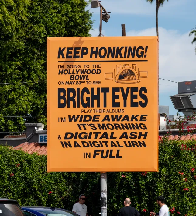 Bright Eyes Hollywood Bowl Billboard