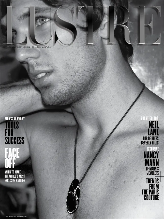LUSTRE the Luxury Jeweler's magazine cover, editorial shoots and layout