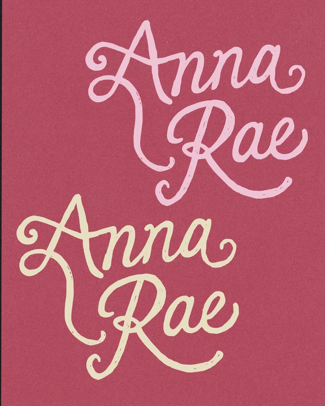 Hand drawn Logo for Artist Anna Rae