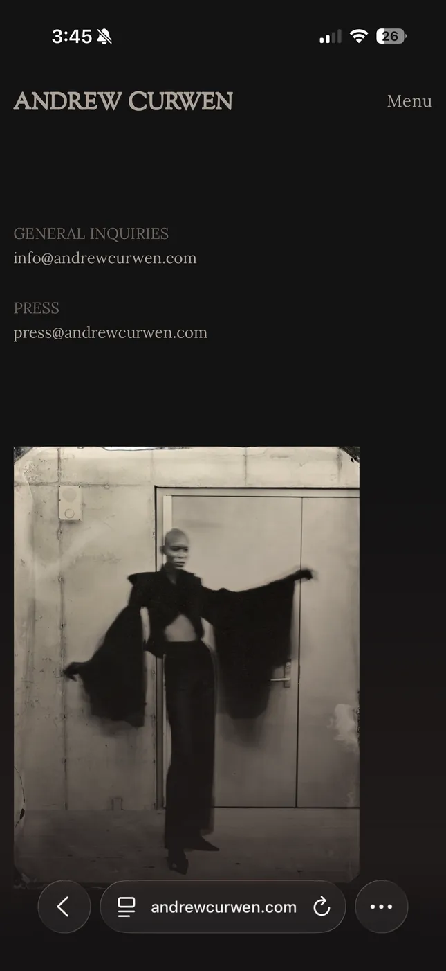 Web Design for Andrew Curwen