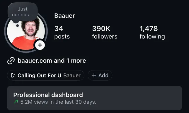 Baauer’s Social Media Manager / Editor / Creative Strategist