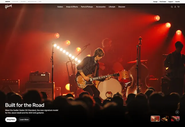 Gibson Guitar Homepage
