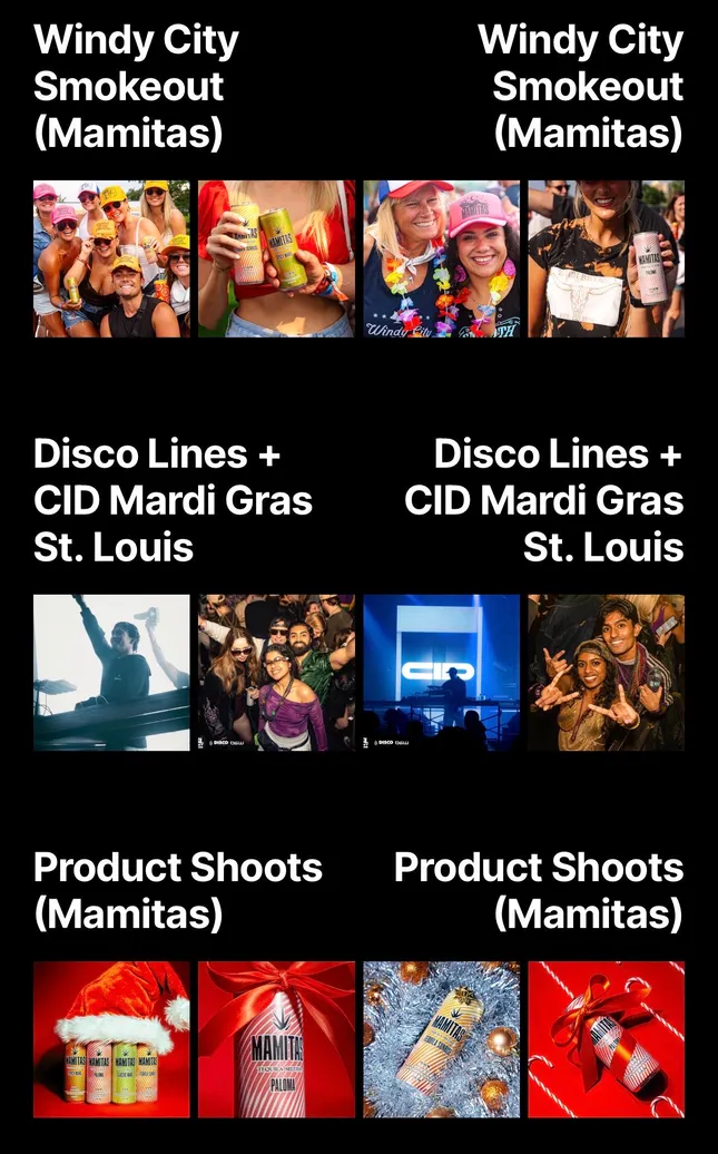 Festival and Product Photography
