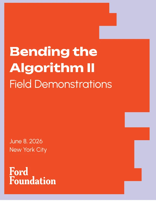 Ford Foundation- Bending The Algorithm Field Booklet