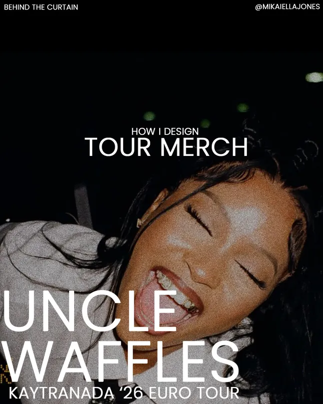 Tour Merch - Uncle Waffles ( Kaytranada ‘26 Euro Tour )