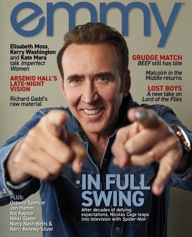 Nicolas Cage Emmy Magazine
