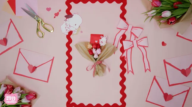 Sanrio YouTube Content - Pochacco Valentine's Day Bouquet