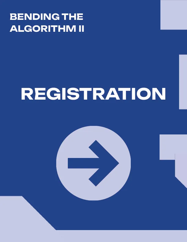 Ford Foundation: Bending The Algorithm Conference, Full Posters & Tabletop Signs