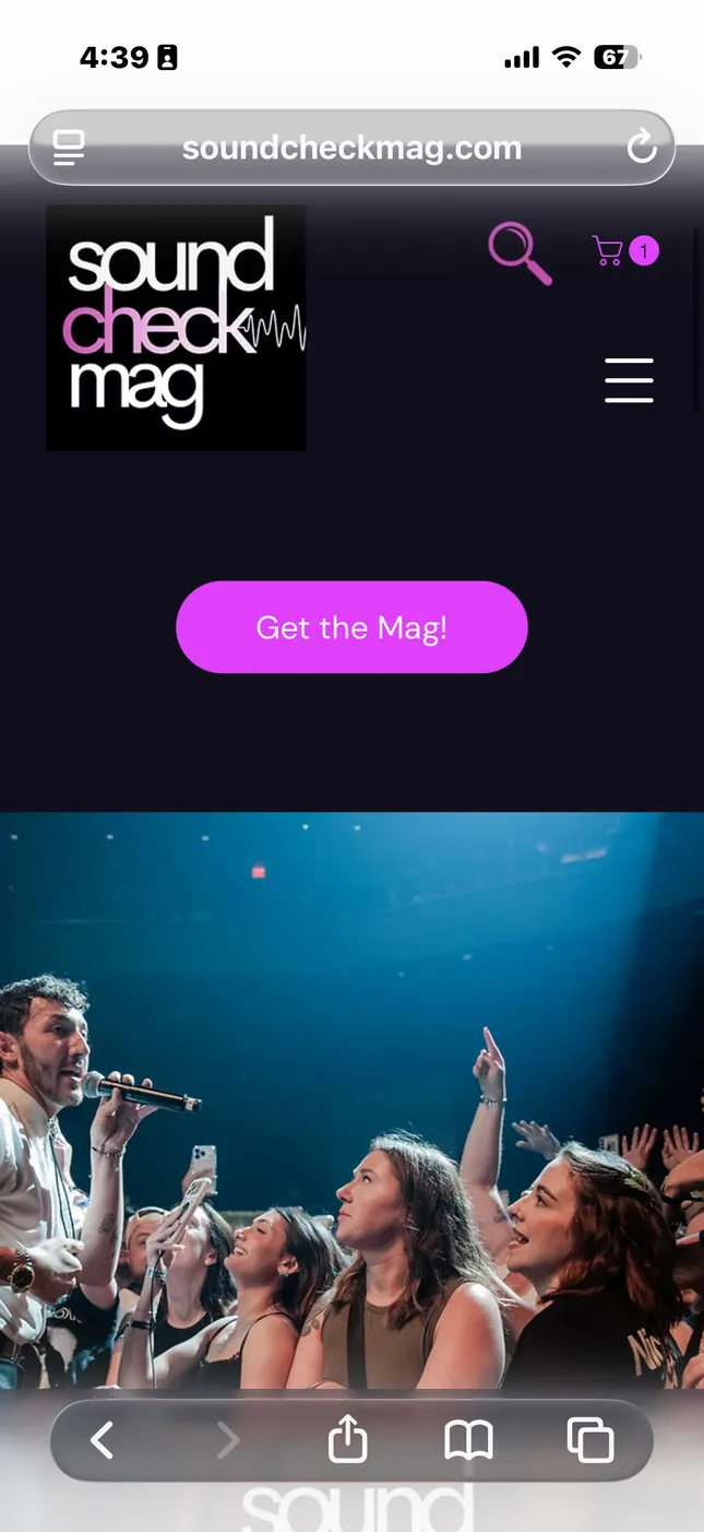 SoundCheck Mag Website Design