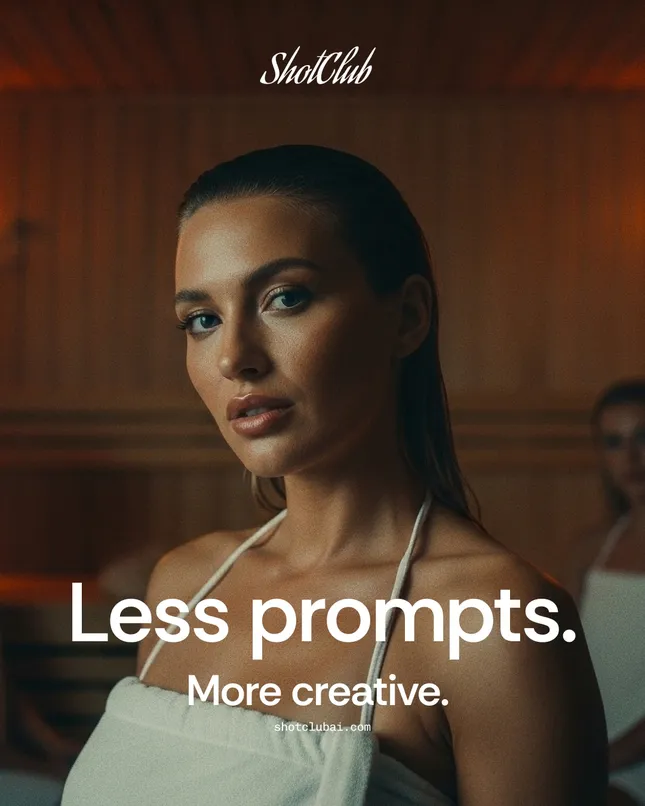 Less Prompts. More Creative. ShotClub AI ad campaign