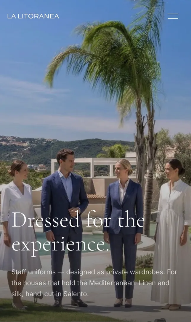 Hospitality Brand Website