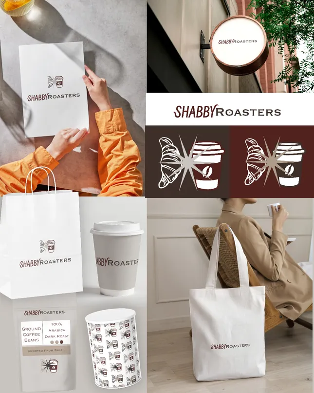 Coffee shop brand identity
