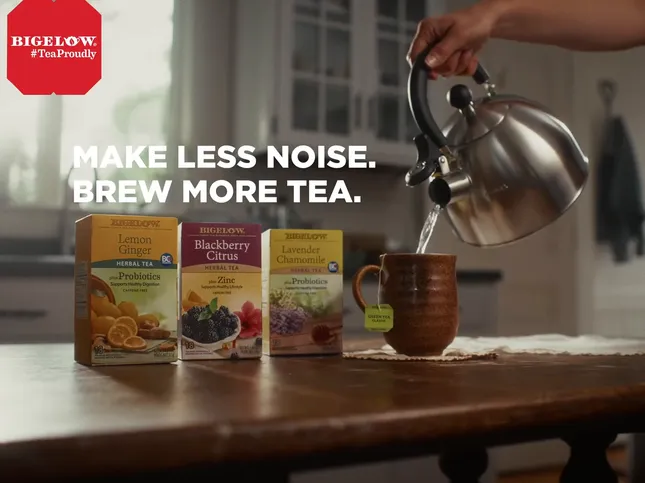 Bigelow Tea | "Make less noise. Brew more tea."