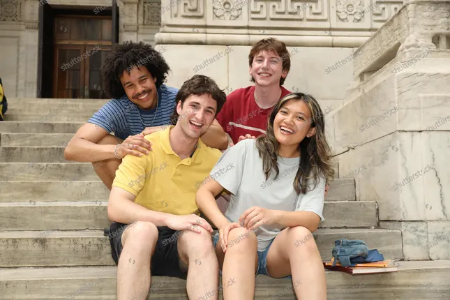 Bunch of friends - Stock photos