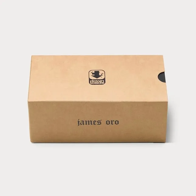 Packaging logo for downloads x James Oro