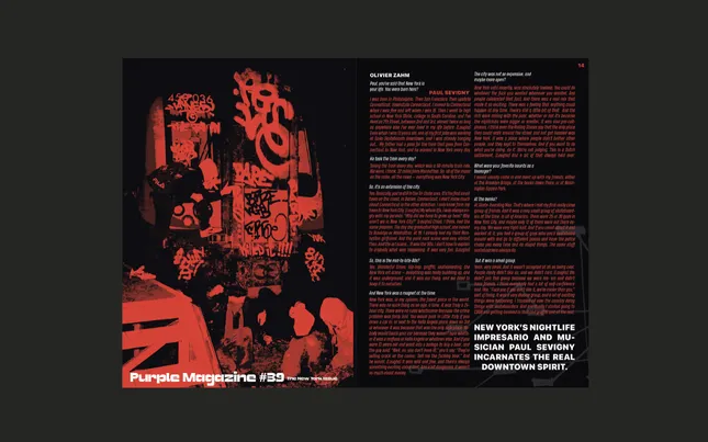 Purple Magazine Editorial Design