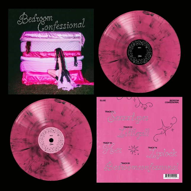 Ellise Bedroom Confessional Merch & Packaging