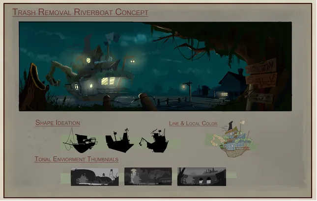 Trash Removal Riverboat Concept